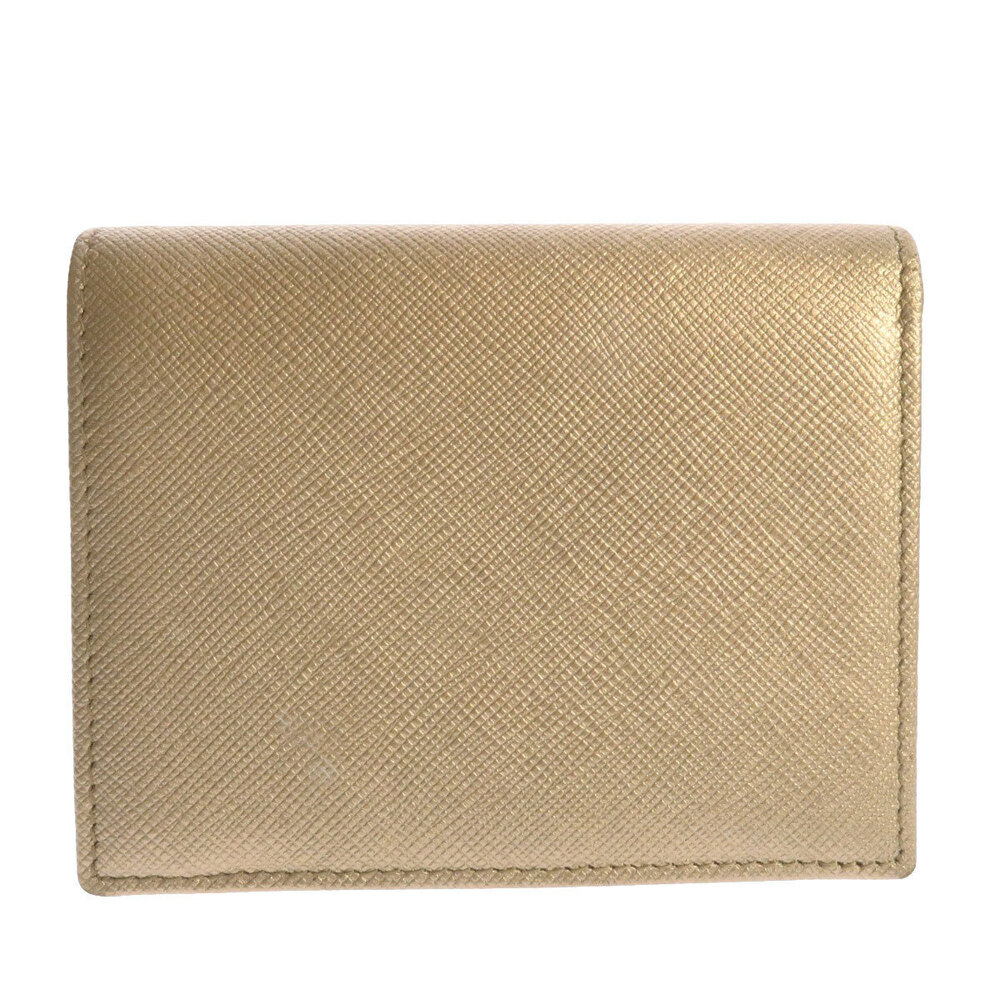 Prada leather fold bi Wallet motif